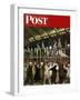 "Republican Convention," Saturday Evening Post Cover, June 19, 1948-John Falter-Framed Premium Giclee Print