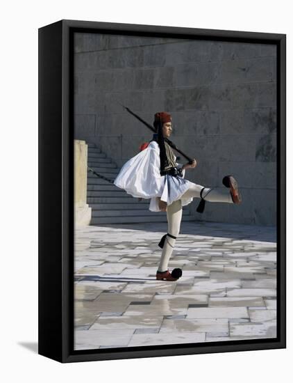 Republican Guard, Parliament, Syntagma, Athens, Greece-Christopher Rennie-Framed Stretched Canvas