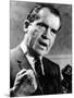 Republican Presidential Candidate Richard Nixon Speaking with a Clenched Fist on April 20, 1968-null-Mounted Photo