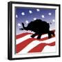 Republican Silhouette-Linda Braucht-Framed Giclee Print