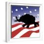 Republican Silhouette-Linda Braucht-Framed Giclee Print