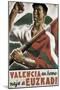 Republican Spanish Civil War Poster, Valencia in homage to Euzkadi-null-Mounted Art Print