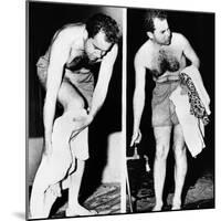 Republican Vice President-Elect Richard Nixon after an Ocean Swim-null-Mounted Photo