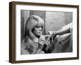 REPULSION, 1965 directed by ROMAN POLANSKI Catherine Deneuve (b/w photo)-null-Framed Photo