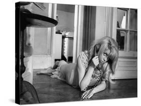 REPULSION, 1965 directed by ROMAN POLANSKI Catherine Deneuve (b/w photo)-null-Stretched Canvas