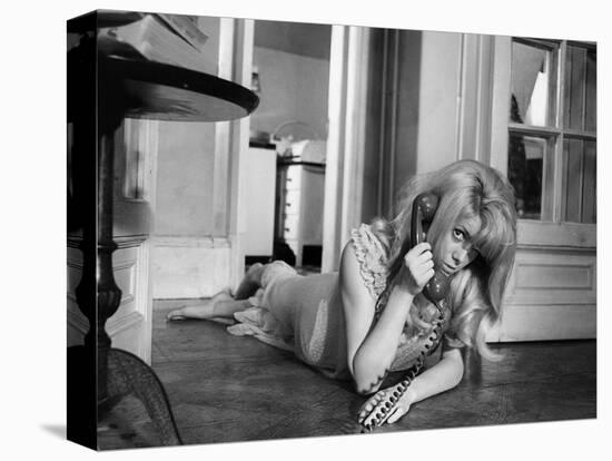 REPULSION, 1965 directed by ROMAN POLANSKI Catherine Deneuve (b/w photo)-null-Stretched Canvas