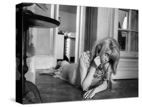 REPULSION, 1965 directed by ROMAN POLANSKI Catherine Deneuve (b/w photo)-null-Stretched Canvas