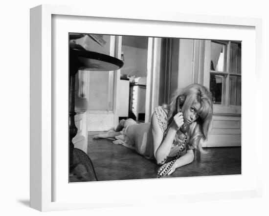 REPULSION, 1965 directed by ROMAN POLANSKI Catherine Deneuve (b/w photo)-null-Framed Photo