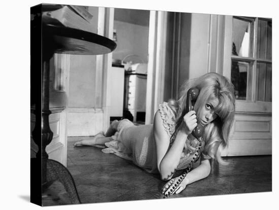 REPULSION, 1965 directed by ROMAN POLANSKI Catherine Deneuve (b/w photo)-null-Stretched Canvas