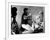 REPULSION, 1965 directed by ROMAN POLANSKI On the set, Roman Polanski directs Catherine Deneuve (b/-null-Framed Photo