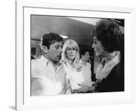 REPULSION, 1965 directed by ROMAN POLANSKI On the set, Roman Polanski directs his actresses (b/w ph-null-Framed Photo