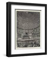 Requiem Mass in the Pantheon at Rome for the Late King of Italy-null-Framed Premium Giclee Print