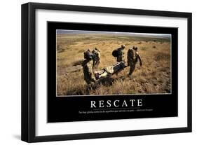 Rescate. Cita Inspiradora Y Póster Motivacional-null-Framed Photographic Print