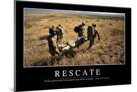 Rescate. Cita Inspiradora Y Póster Motivacional-null-Mounted Photographic Print