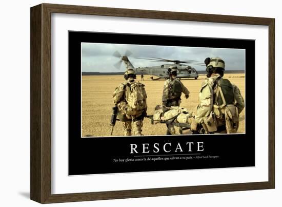 Rescate. Cita Inspiradora Y Póster Motivacional-null-Framed Photographic Print