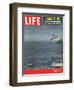 Rescue at Sea, Lifeboat Leaving Sinking Ship Andrea Doria, August 6, 1956-Loomis Dean-Framed Photographic Print