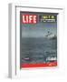 Rescue at Sea, Lifeboat Leaving Sinking Ship Andrea Doria, August 6, 1956-Loomis Dean-Framed Photographic Print