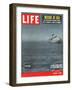 Rescue at Sea, Lifeboat Leaving Sinking Ship Andrea Doria, August 6, 1956-Loomis Dean-Framed Photographic Print