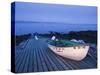 Rescue Boat, Thatcher Island, Rockport, Cape Ann, Massachusetts, USA-Walter Bibikow-Stretched Canvas