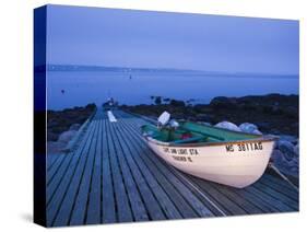 Rescue Boat, Thatcher Island, Rockport, Cape Ann, Massachusetts, USA-Walter Bibikow-Stretched Canvas