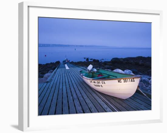 Rescue Boat, Thatcher Island, Rockport, Cape Ann, Massachusetts, USA-Walter Bibikow-Framed Photographic Print