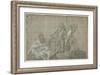 Rescue Group, 1777/78 (Black Chalk Heightened with White on Paper)-John Singleton Copley-Framed Giclee Print