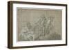 Rescue Group, 1777/78 (Black Chalk Heightened with White on Paper)-John Singleton Copley-Framed Giclee Print