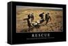 Rescue: Inspirational Quote and Motivational Poster-null-Framed Stretched Canvas