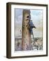 Rescue of Chimney Sweep-AH Pronier-Framed Art Print