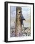 Rescue of Chimney Sweep-AH Pronier-Framed Art Print