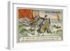 Rescue of Duruof and His Wife after their Balloon Crashed in the North Sea, 1874-null-Framed Giclee Print