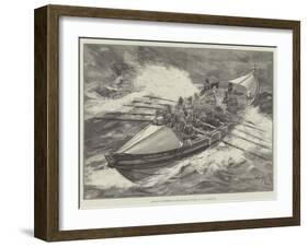 Rescue of Fishermen by the Life-Boat Sunlight No 1, at Llandudno-Henry Charles Seppings Wright-Framed Giclee Print