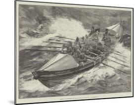 Rescue of Fishermen by the Life-Boat Sunlight No 1, at Llandudno-Henry Charles Seppings Wright-Mounted Giclee Print