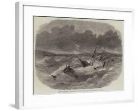 Rescue of the Crew of the Steamer Shamrock, of Dublin, by the Lowestoft Life-Boat-Edwin Weedon-Framed Giclee Print