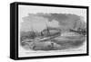 Rescue of the Steamer "Governor"-Frank Leslie-Framed Stretched Canvas