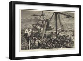 Rescue of the Survivors of the Deutschland by the Harwich Steam Tug Liverpool-null-Framed Giclee Print