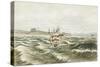 Rescue Off Tynemouth-James Henry Cleet-Stretched Canvas