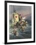 Rescue Rafts-Achille Beltrame-Framed Art Print