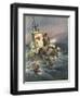 Rescue Rafts-Achille Beltrame-Framed Art Print