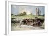 Rescue Station at Mont St Eloi, Artois, France, 6 June 1915-Francois Flameng-Framed Giclee Print