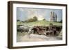 Rescue Station at Mont St Eloi, Artois, France, 6 June 1915-Francois Flameng-Framed Giclee Print