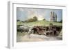 Rescue Station at Mont St Eloi, Artois, France, 6 June 1915-Francois Flameng-Framed Giclee Print