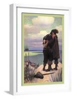 Rescued-Newell Convers Wyeth-Framed Art Print