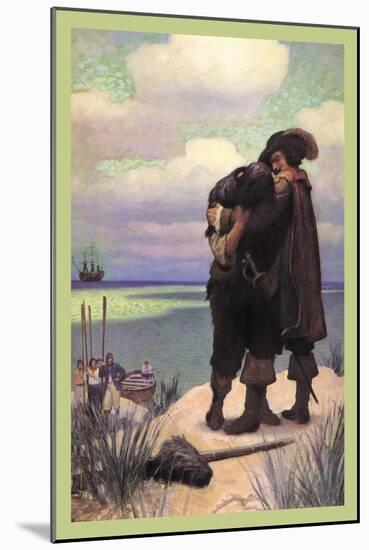 Rescued-Newell Convers Wyeth-Mounted Art Print