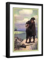 Rescued-Newell Convers Wyeth-Framed Art Print