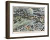 Rescuers in the Ruins of Saint-Pierre Martinique Entirely Destroyed by the Eruption of Mount Pelee-Carrey-Framed Art Print