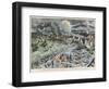 Rescuers in the Ruins of Saint-Pierre Martinique Entirely Destroyed by the Eruption of Mount Pelee-Carrey-Framed Art Print