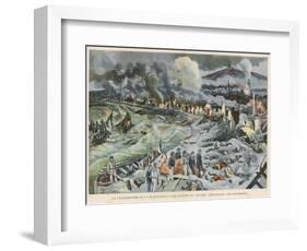 Rescuers in the Ruins of Saint-Pierre Martinique Entirely Destroyed by the Eruption of Mount Pelee-Carrey-Framed Art Print