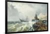 Rescuing a Ship in Stormy Seas-Charles Euphrasie Jnr. Kuwasseg-Framed Giclee Print