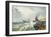 Rescuing a Ship in Stormy Seas-Charles Euphrasie Jnr. Kuwasseg-Framed Giclee Print